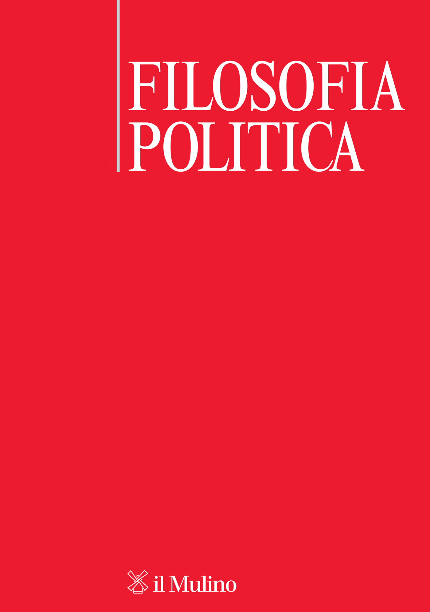 Copertina Filosofia politica